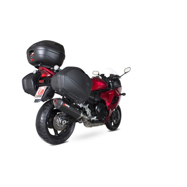 Scorpion Exhaust Suzuki GSX1250 FA 2009 - 2016 Serket Parallel Slip-on Carbon Fibre Sleeve